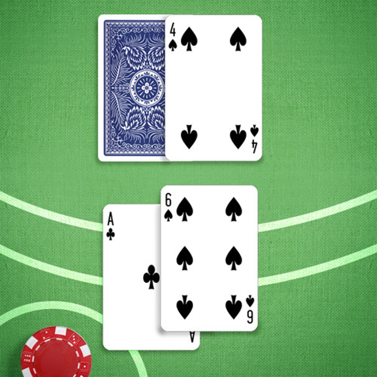 <p>You: 17</p><p>Dealer's Upcard: 4</p>