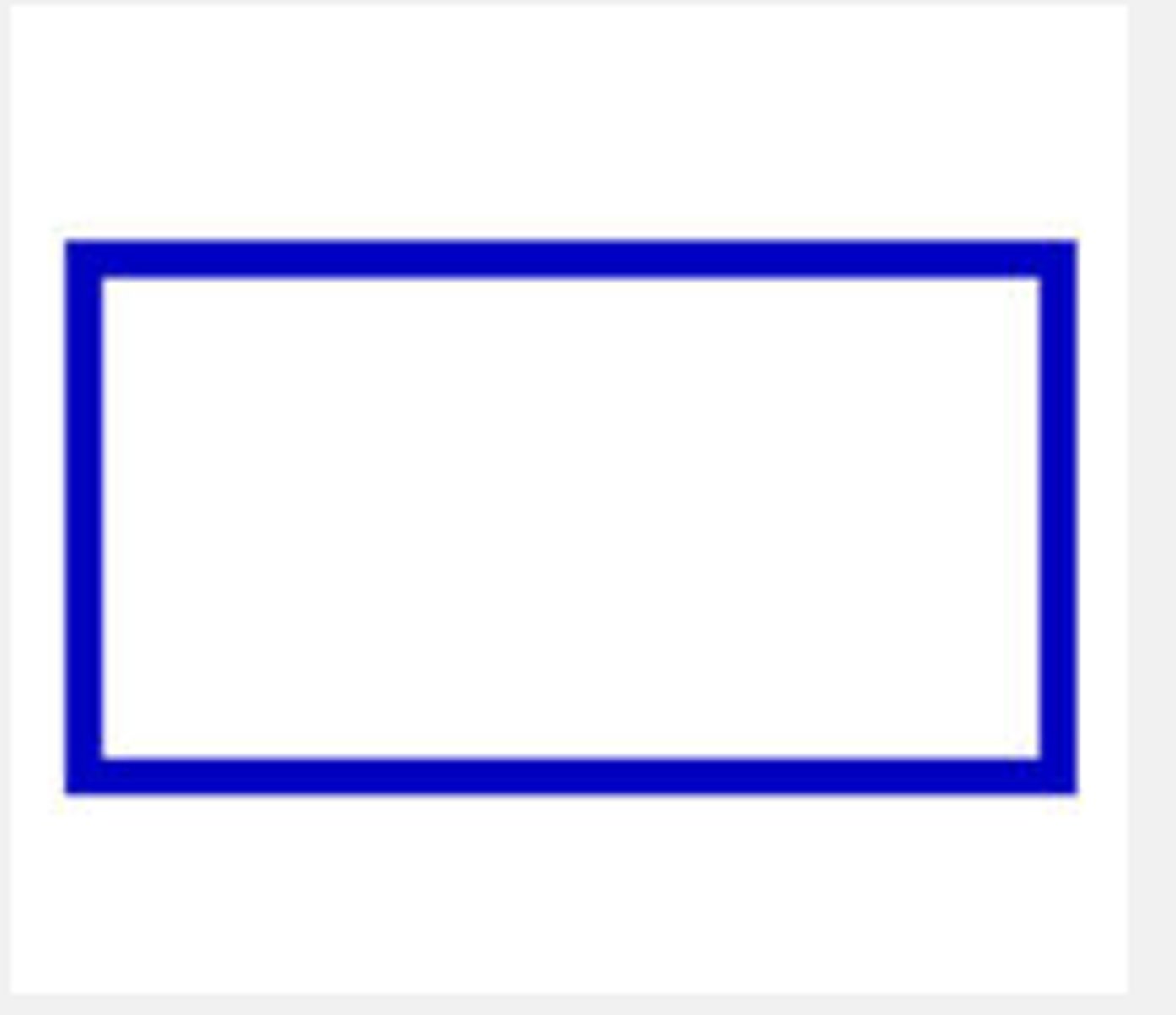 <p>solid rectangle</p><p>change in data/info</p>