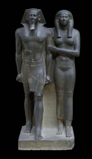 <p>Menkaure and Queen Satue</p>