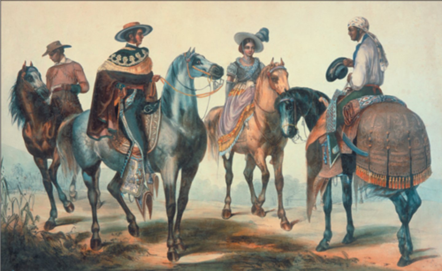 <p>- Spanish-speaking soldiers and settlers</p><p>- Named many places in California today and introduced many of California's famous crops</p>