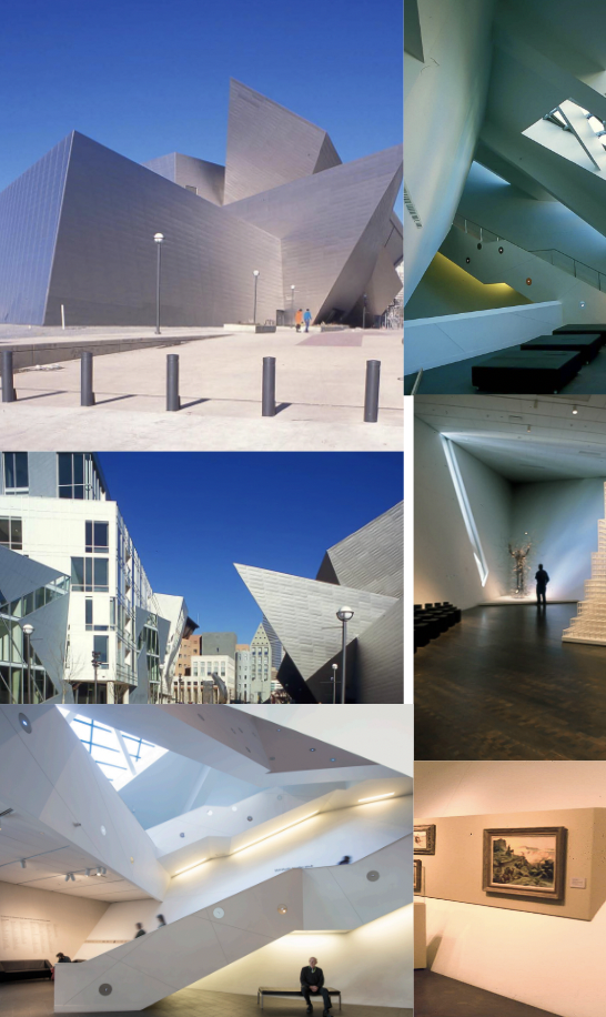 Daniel Libeskind, gestures towards civic center