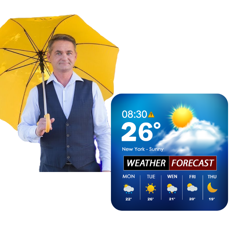 <p><strong><mark data-color="green" style="background-color: green; color: inherit;">weather forecast</mark> /ˈwɛðə ˈfɔrkæst/</strong></p><p><span>Expl: a prediction about the future</span></p><p><strong>DEUTSCH: </strong></p><p>der Wetterbericht</p>