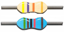 <p>Resistors</p><ol><li><p>What does the coloured bar on the far right (by itself) refer to?</p></li><li><p>What does the bar next to that one refer to? (second from right)</p></li><li><p>What do all other bars refer to?</p></li></ol><p></p>