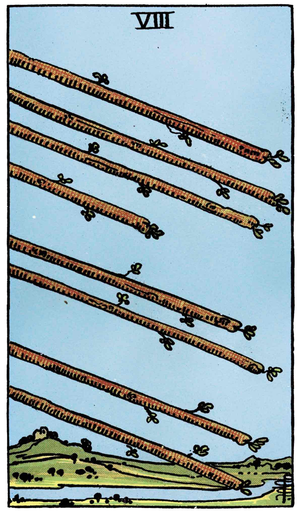 <p>Eight of Wands</p>