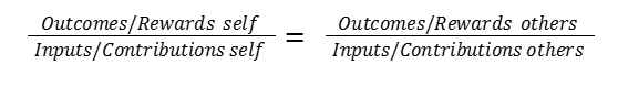 <p><span>An individual senses inequity when perceiving ratios are not equal</span><br></p>