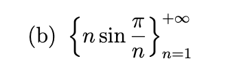 <p>Write out the first five terms of the sequence, determine whether the sequence converges, and if so find its limit.</p>