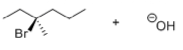 <p>EQ:</p><p>How would the substitution reaction shown affect the configuration of the substrate?</p>