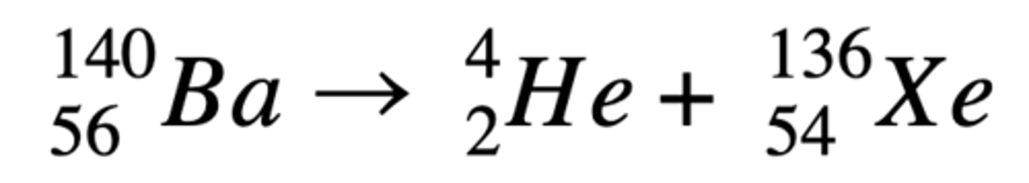 <p>It is a symbolic way of representing nuclear reactions.</p><p>The sum of the mass numbers on both sides of the equation must be constant.</p><p>The same goes for the atomic numbers.</p><p>This is because the nuclear reactions must abide by the Law of the Conservation of Mass.</p>
