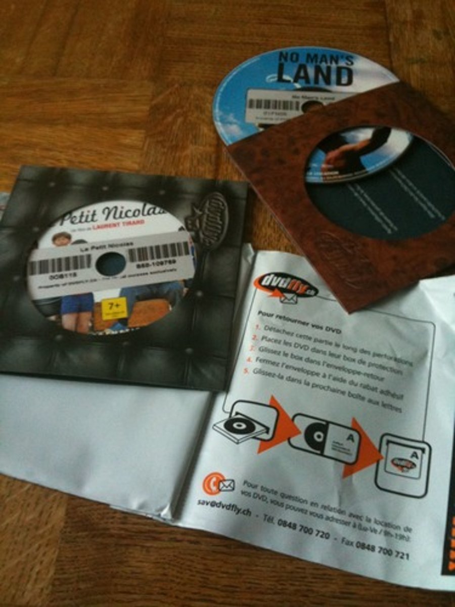 <p>to rent a DVD</p>