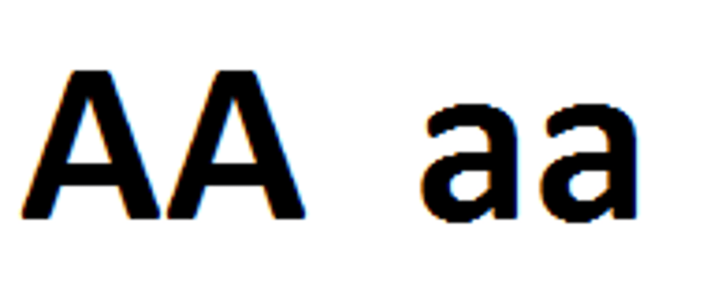 <p>having identical alleles for a trait</p>