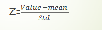 <ul><li><p>data less than the sample mean will have a z-score less than 0 </p></li><li><p>data more than the sample mean will have a z-score more than 0</p></li></ul><p></p>