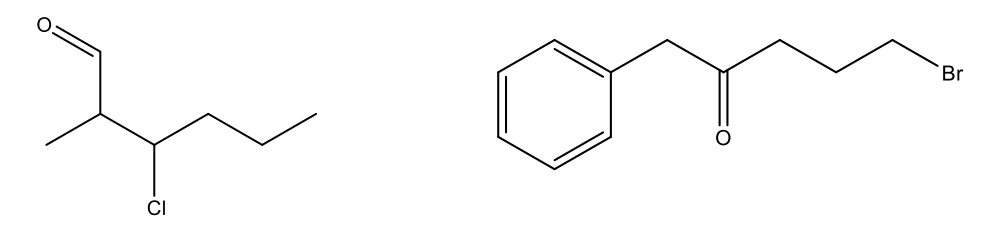 <p>Name the following molecules using IUPAC naming.</p>