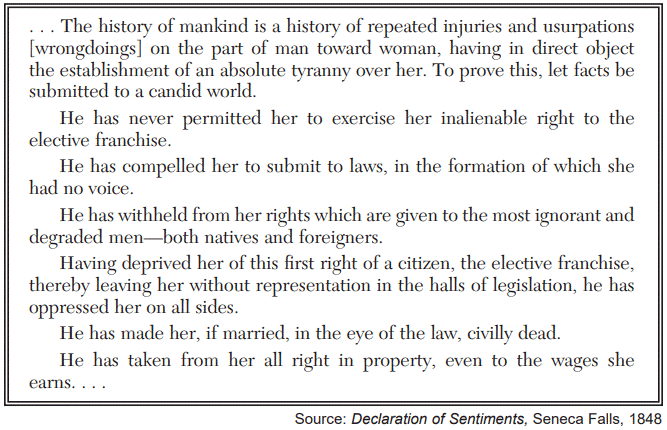 <p>Which government action addressed a grievance included in this declaration?</p>