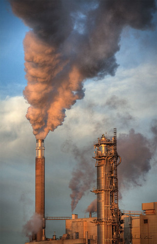 <p>An action that returns carbon, or water to the atmosphere. Ex: burning fossil fuels like gasoline releases CO2 into the atmosphere</p>