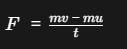 Rate of change of momentum