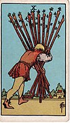 <p>Ten of Wands</p>
