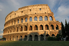 <p>An amphitheater that was used for gladiator fights and other types of entertainment.</p>