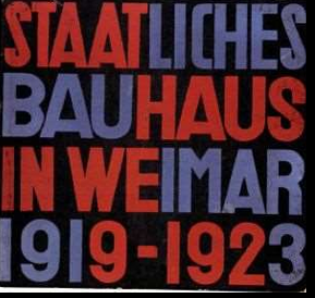 <p>Katalog izložbe Bauhausa u Weimaru</p>