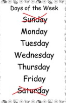 <p>weekday </p>
