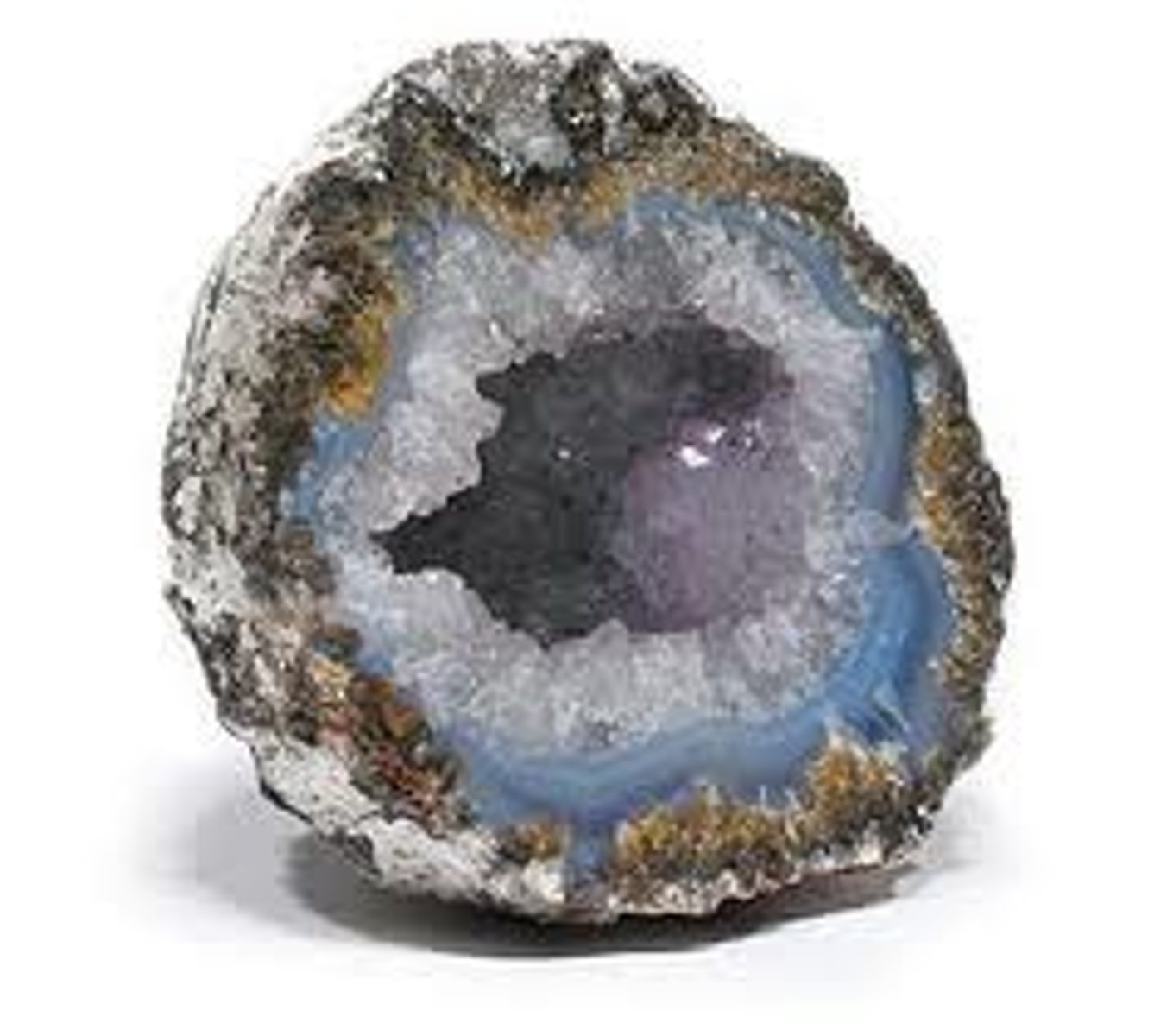 <p>a hollow stone found on the earth that is lined on the inside with crystals</p>