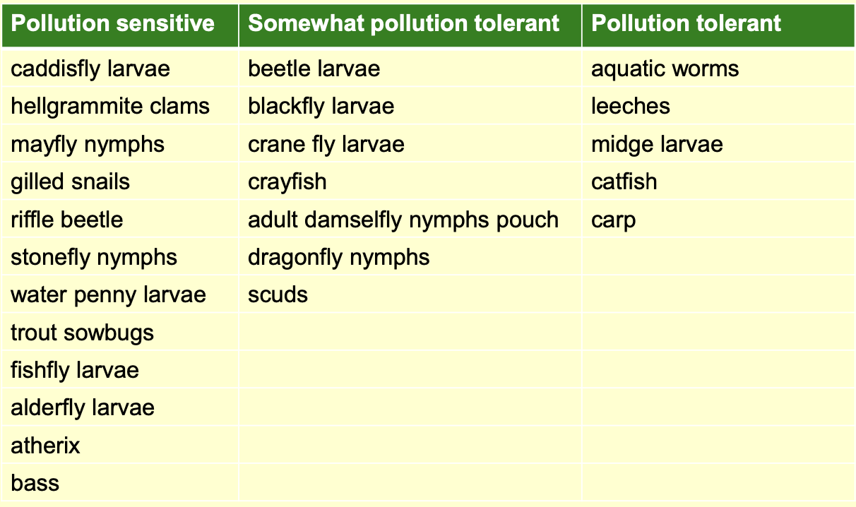 <p>May delineate an ecoregion or indicate an env condition. </p><p>can be among most sensitive species in a region + act as early warning.</p>