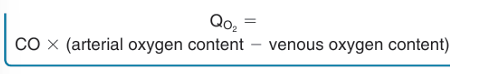 <p>the Fick equation combined the mass flow equation and mass balance equation to relate oxygen consumption, cardiac output and blood oxygen content</p>