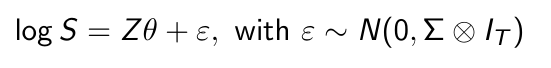 <p>How can we estimate θ and Σ?</p>