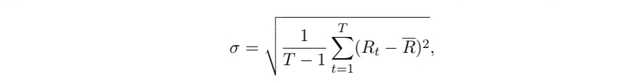 <ul><li><p>STDEV.S(M3:M301)*100 = 6.32%. What does this number mean?</p></li><li><p>If I invest all my wealth, say $100K in the market in month t, then the standard deviation of my wealth in date t is 4.51% in the sample.</p></li><li><p>In a normal distribution, about 68% of outcomes would fall within one standard deviation of the mean.</p></li><li><p>The expected value in t + 1 would be about $100,910.</p></li><li><p>About 68% of the time, your ending wealth would fall between $96,400 and $105,420,</p><p>i.e., –3.6% and 5.42%.</p></li></ul><p></p>