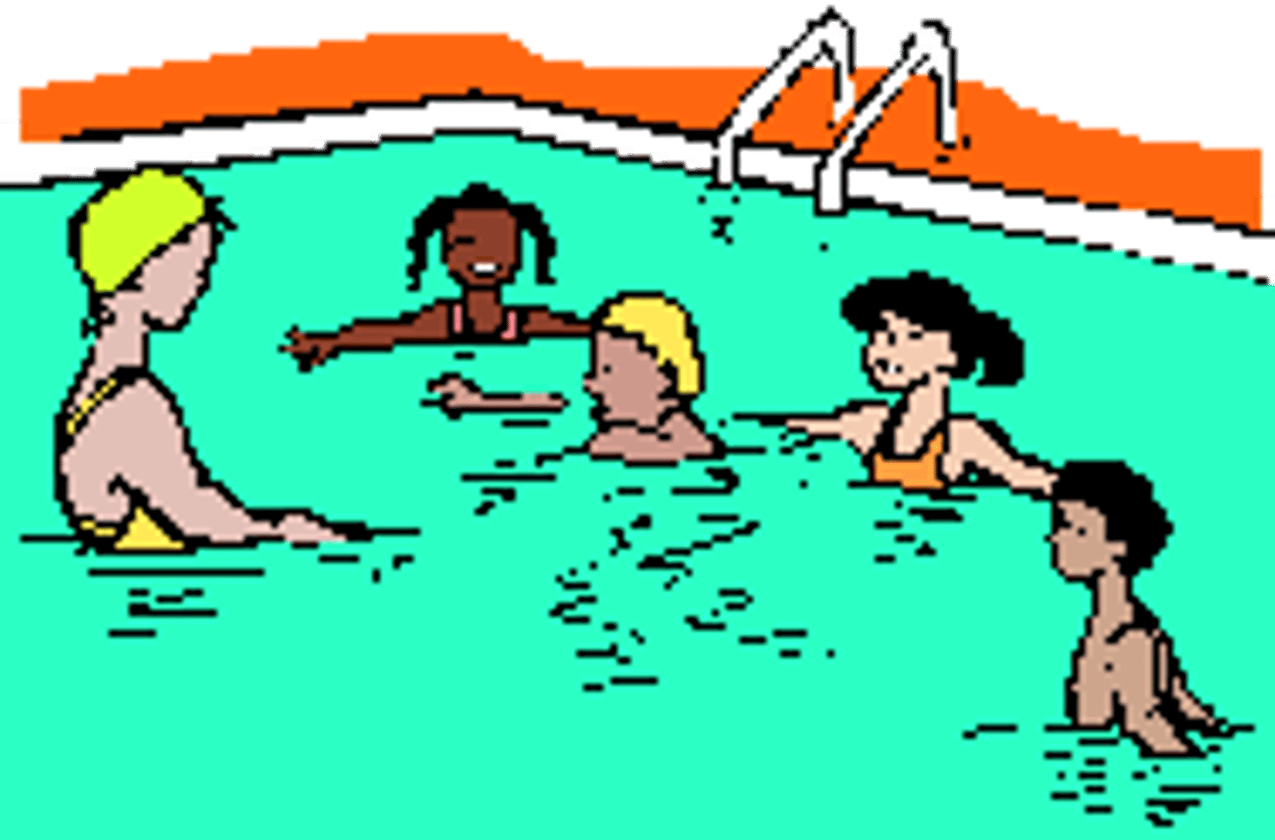 <p>to go to the pool</p>