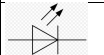 <p>Allows current in one direction only and gives off light</p>