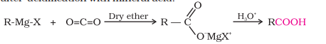 <p>Carbon dioxide is in the form of solid dry ice</p>