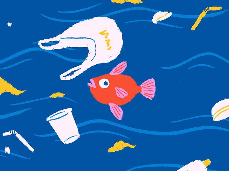 <p>Can entangle ocean organisms and medical waste poses threats to humans on beaches</p>