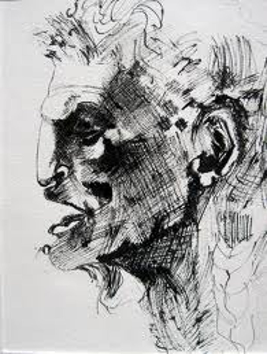 <p>the use of non-overlapping parallel lines to convey darkness or lightness</p>