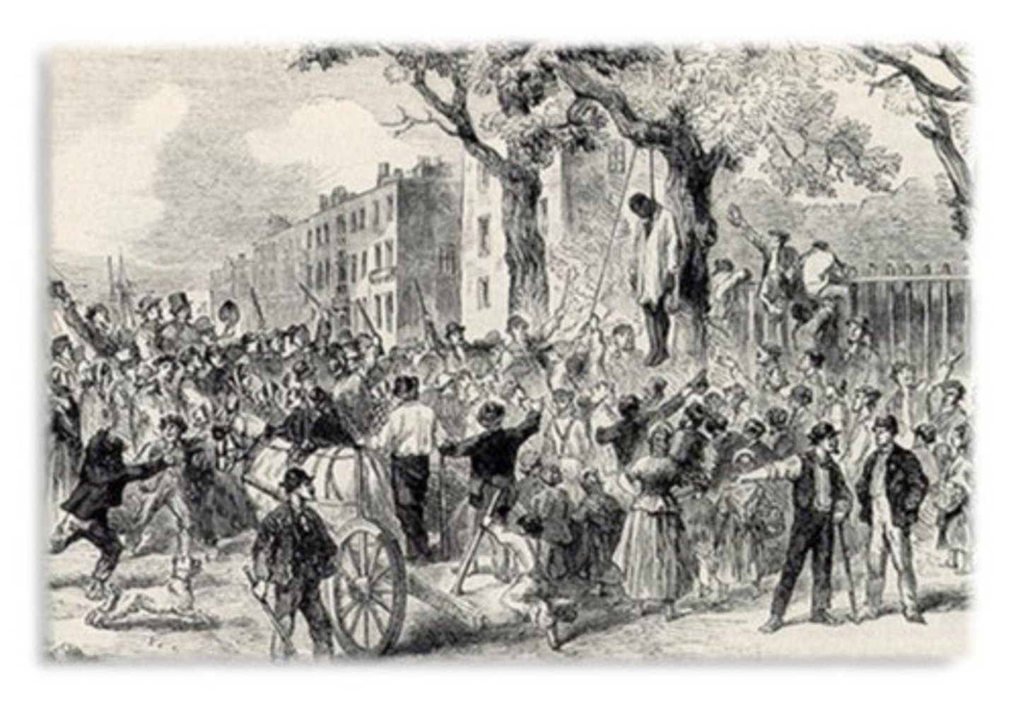 <p>Putting a person to death by mob action without due process of law - usually by hanging. This affected African Americans throughout the South for decades after the Civil War, and throughout the 20th century, through the Civil Rights Movement.</p>