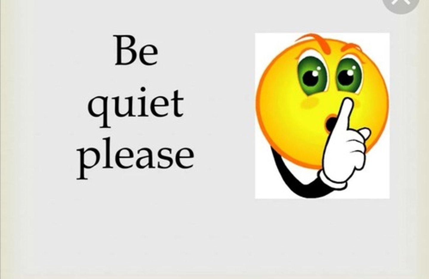 <p>quiet</p>