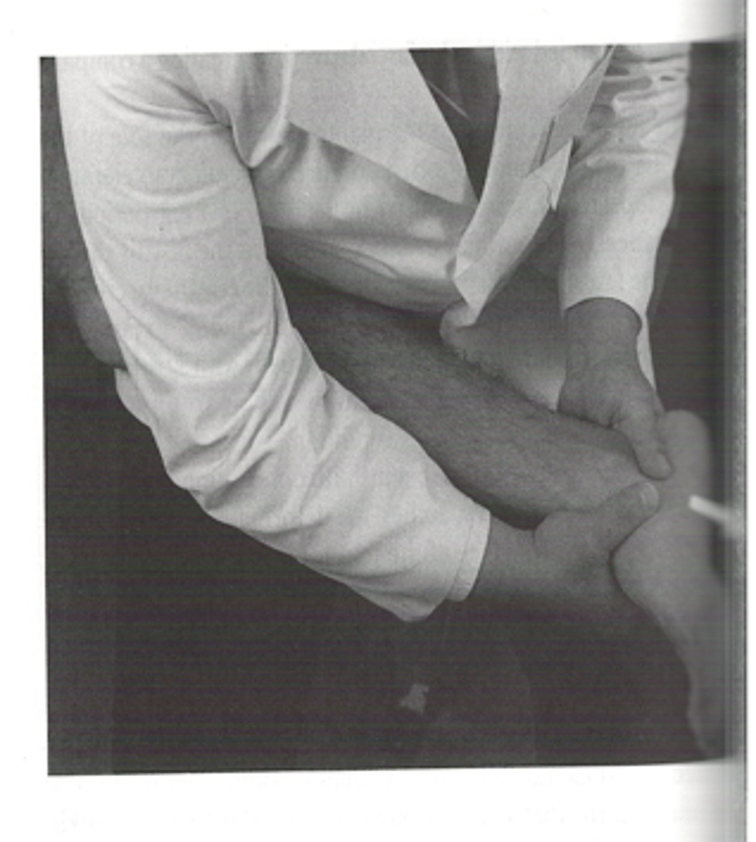 <p>Long axis distraction of tibiotalar joint</p><p>- Patient contact</p>