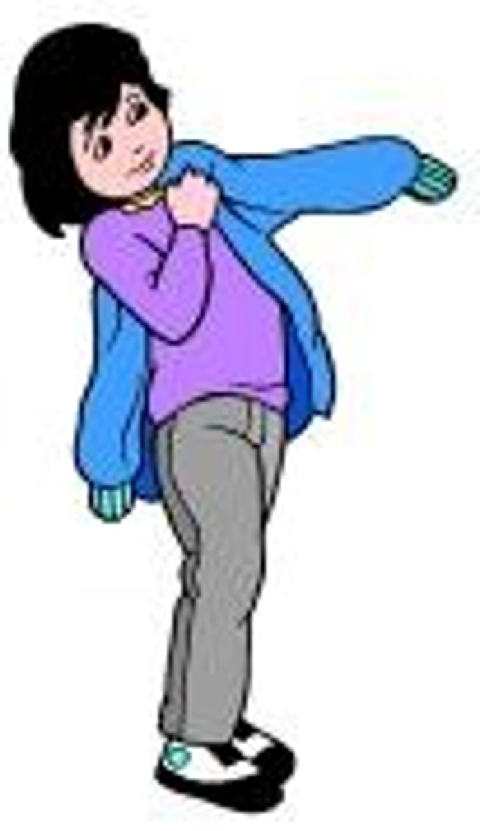 <p>I am dressing myself.</p>