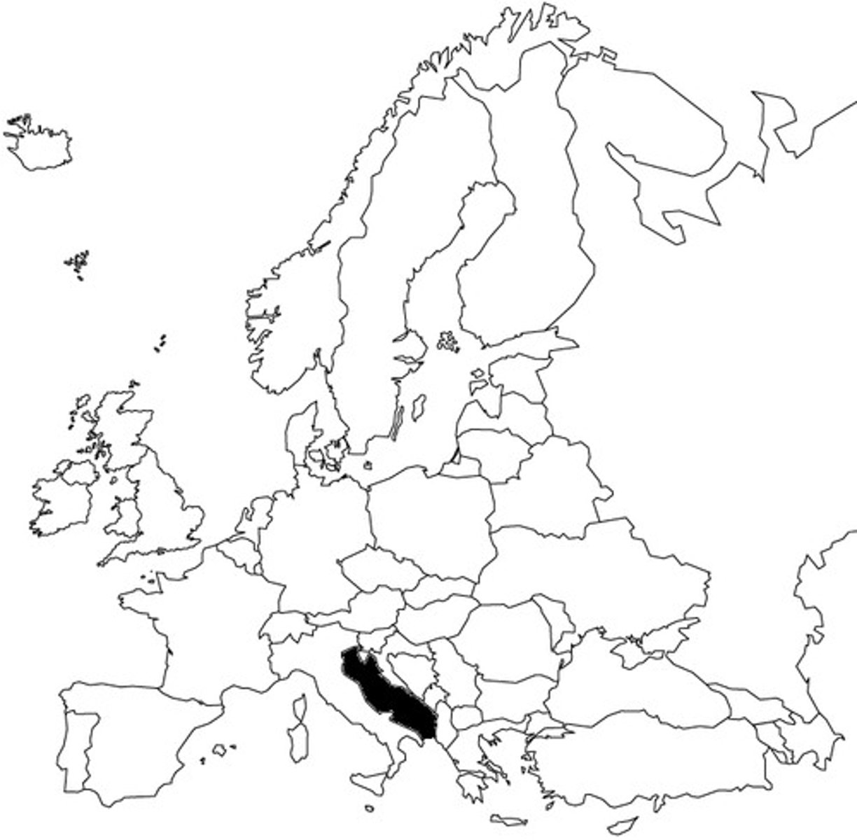 <p>Water between Apennine Peninsula and Balkan Peninsula</p>