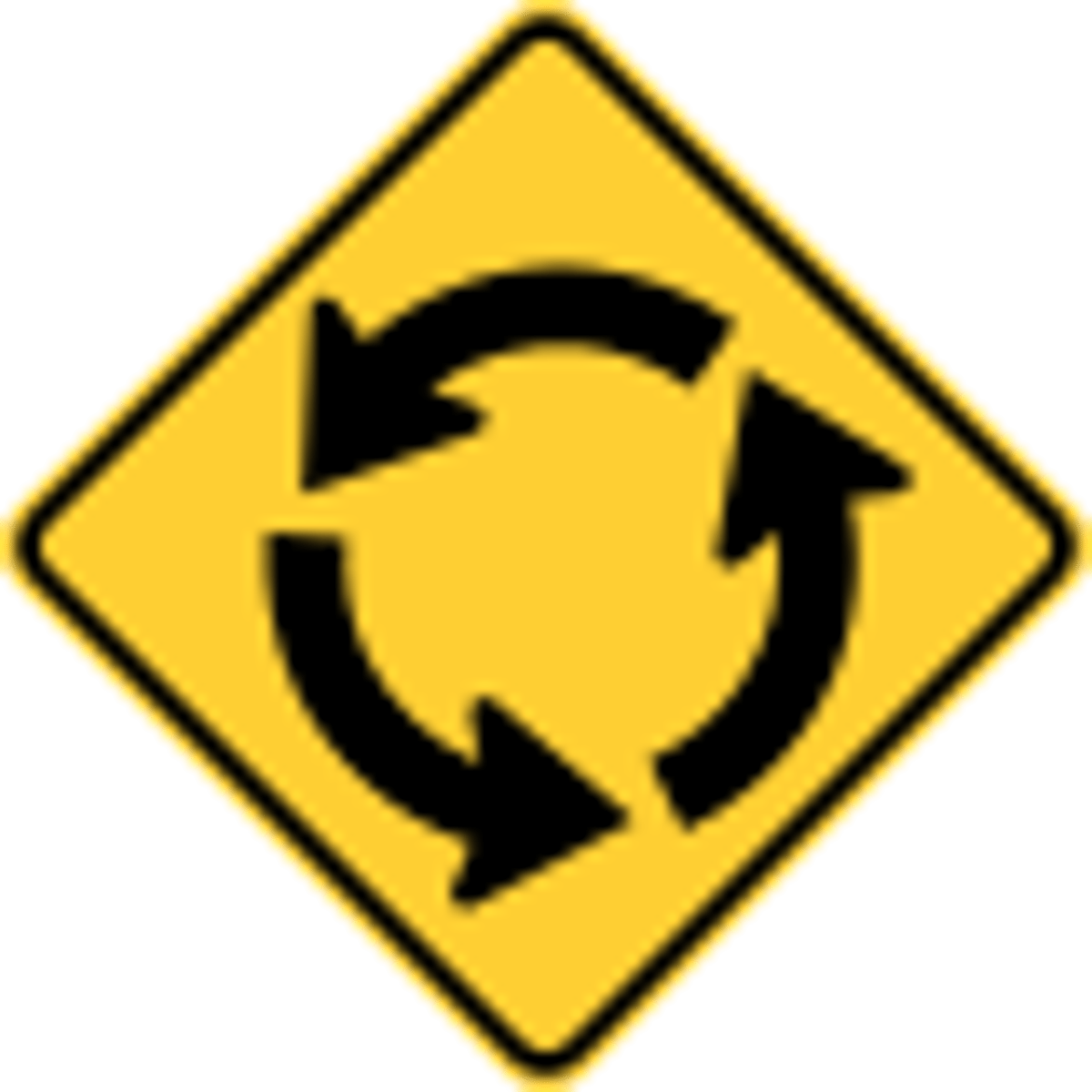 <p>roundabout ahead</p>