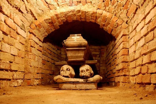 A crypt or tomb