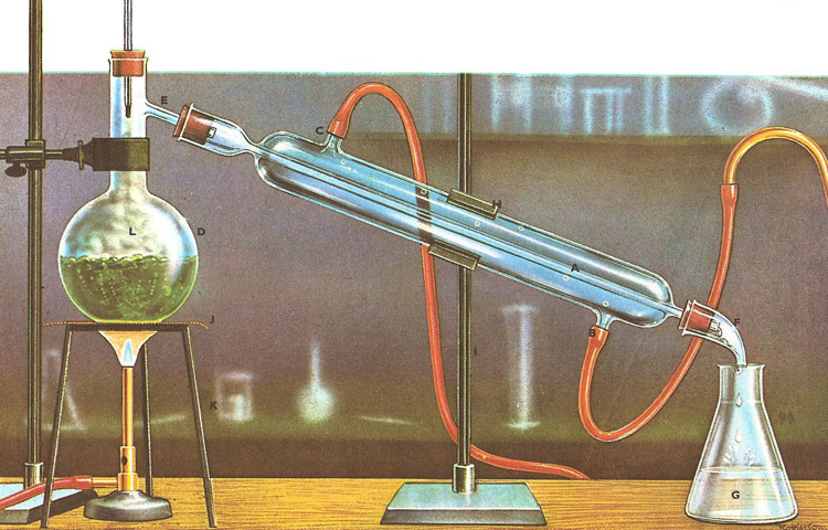 <p>Simple distillation method</p>