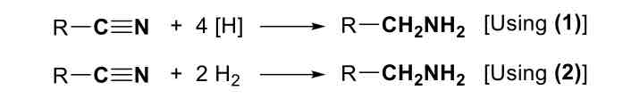 <p>Nitriles to Amines</p>