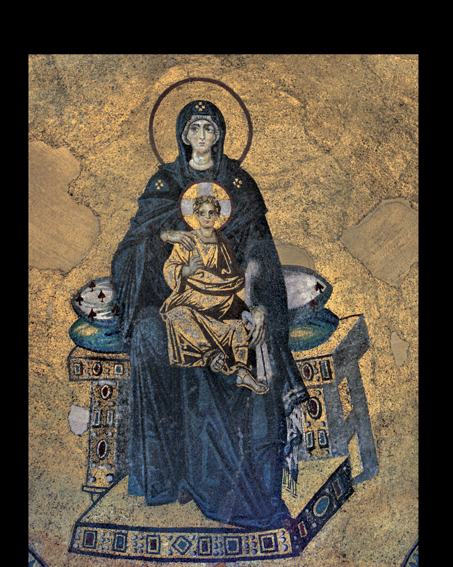 <p><span>VIRGIN AND CHILD in THE APSE OF HAGIA SOPHIA</span></p>