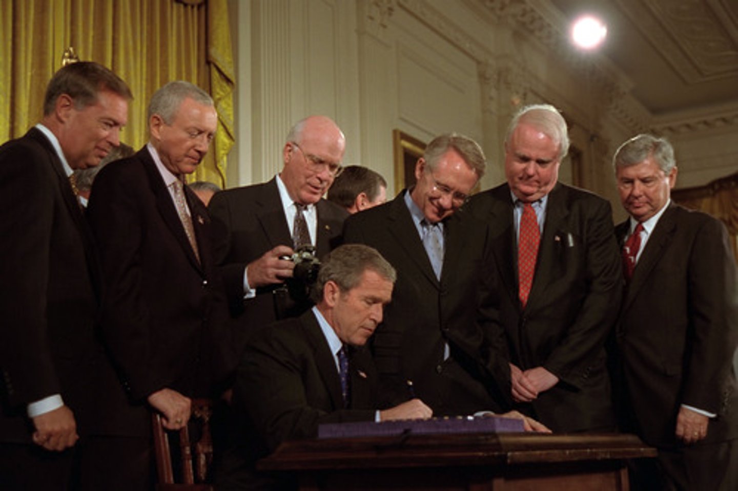 <p>law passed due to 9/11 attacks; sought to prevent further terrorist attacks by allowing greater government access to electronic communications and other information; criticized by some as violating civil liberties</p>