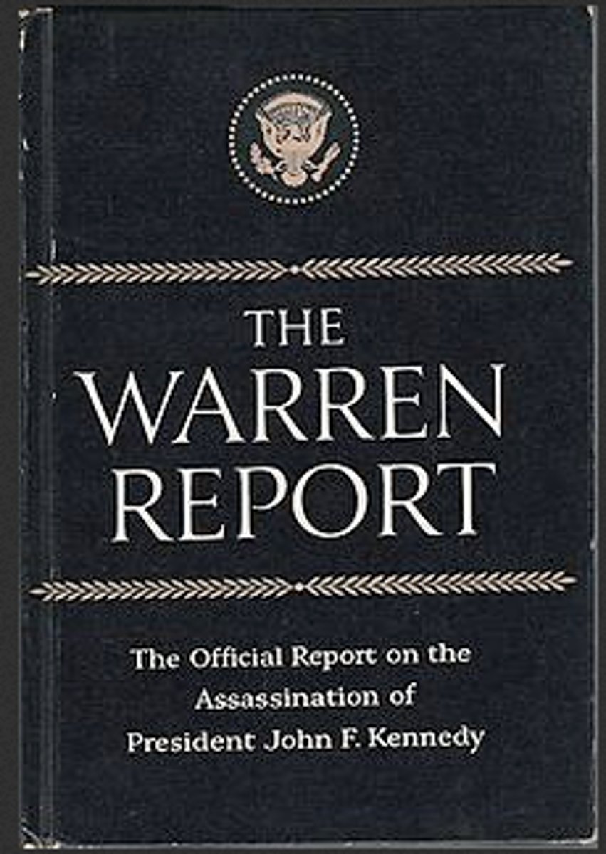 <p>Commission made by LBJ after killing of John F. Kennedy. (Point is to investigate if someone paid for the assasination of Kennedy.) Conclusion is that Oswald killed Kennedy on his own. Commissioner is Chief Justice Warren.</p>