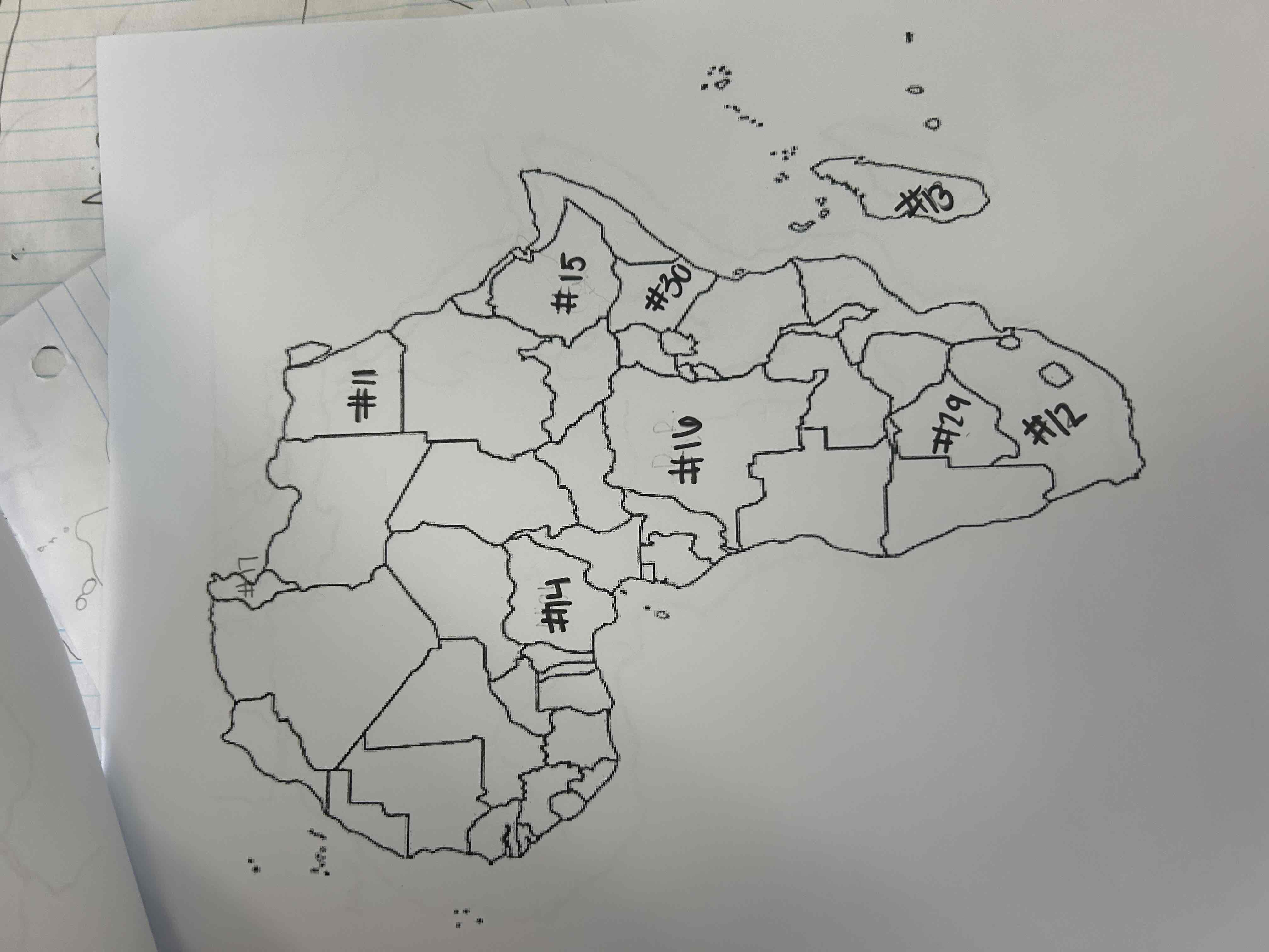<p>What country is number 17</p>