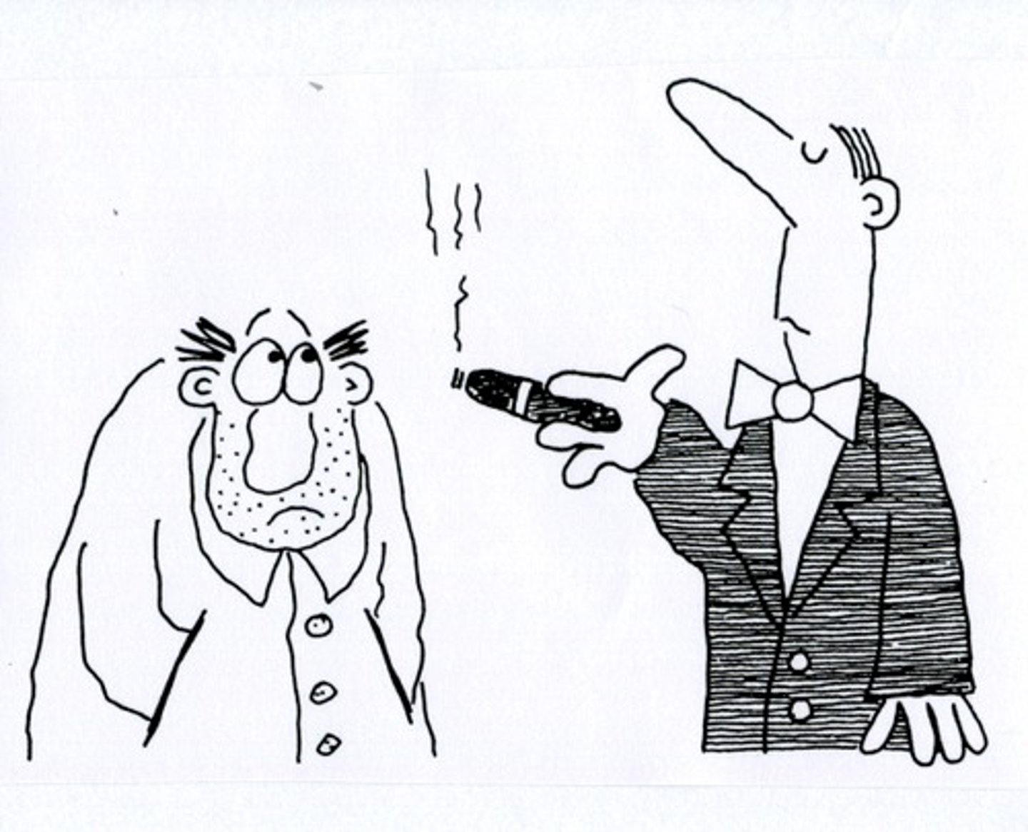 <p>смотреть свысока</p>