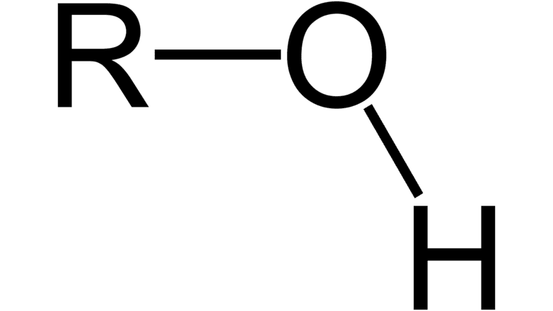 <p>A chemical group consisting of an oxygen atom bonded to a hydrogen atom. They are polar, and often form bonds with water. The names of the substances usually end in -ol.</p>