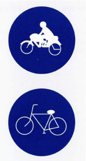 <p>Motorcycle/Bicycle Lane</p>