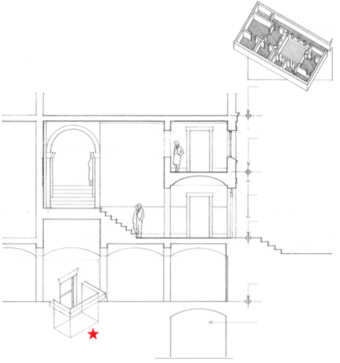 <p>a sunken area afforfing access, air, and light to a basement door or window</p>